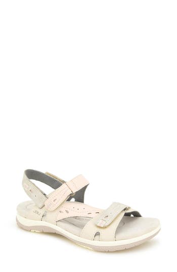 Jbu Stephie Strappy Sandal In Chalk/rose/metallic