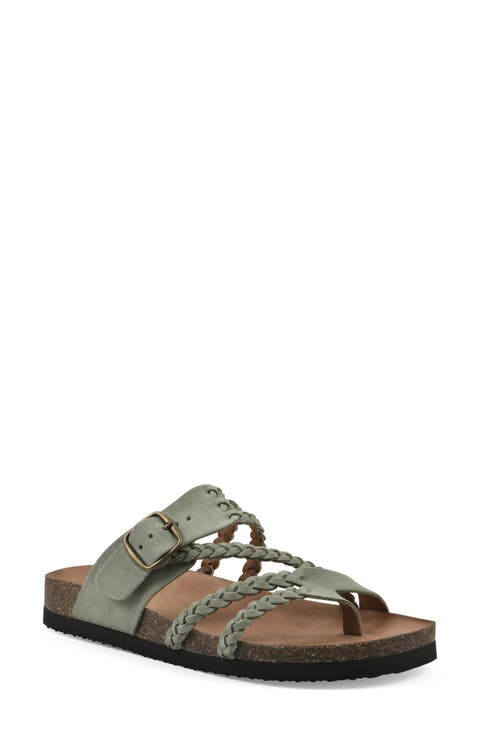 Hayleigh Braided Leather Footbed Sandal (Women)