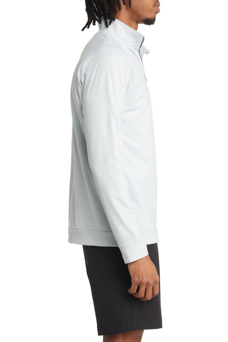Graham Quarter Zip Golf Pullover, Alternate, color, FOG HEATHER-NAVY