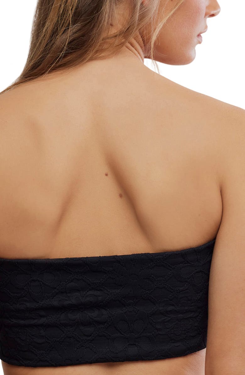 free-est by Free People Lola Strapless Bandeau Bikini Top, Alternate, color, Black