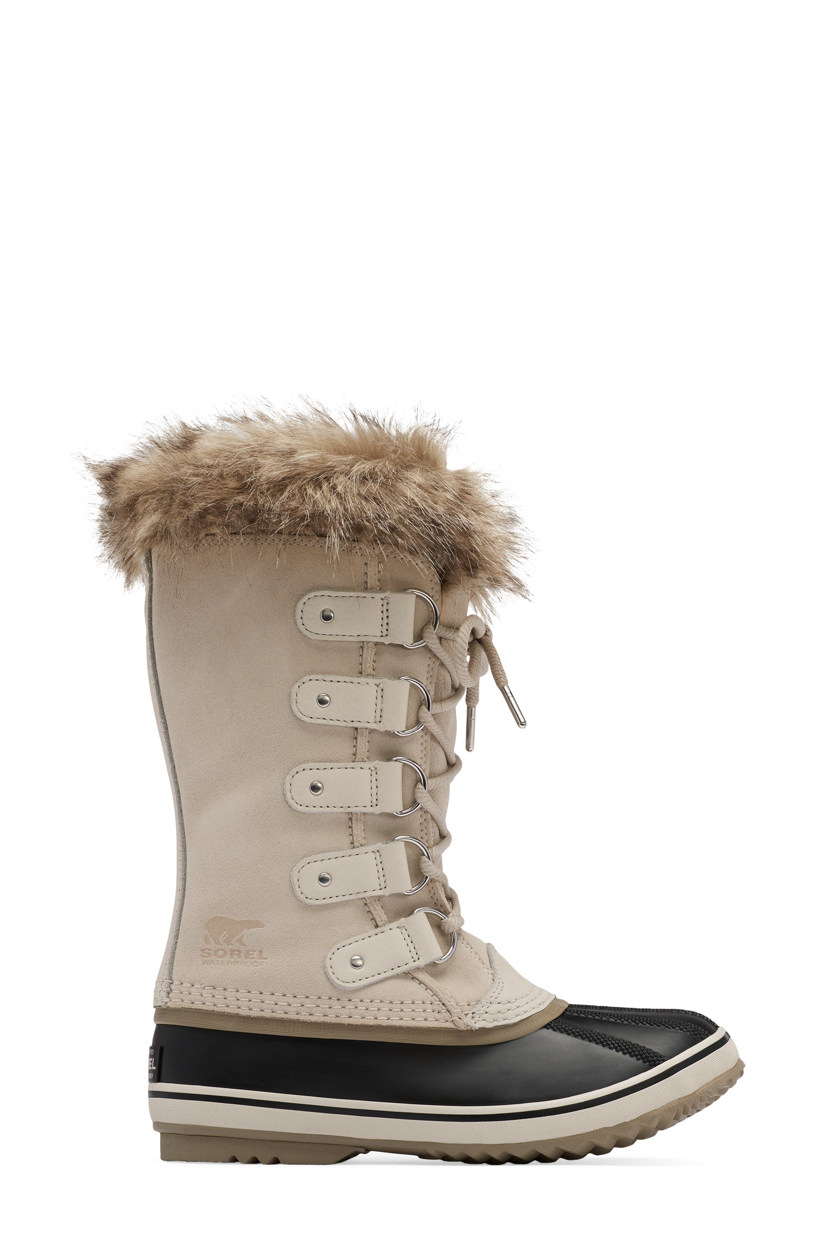 Joan of Arctic Faux Fur Waterproof Snow Boot, Alternate, color, FAWN/ OMEGA TAUPE