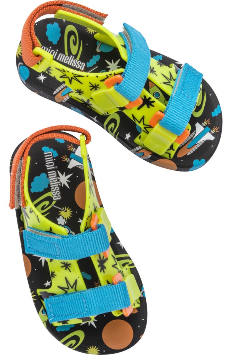 Melissa Mini Melissa Ping Pong Fabula Print Sandal, Alternate, color,