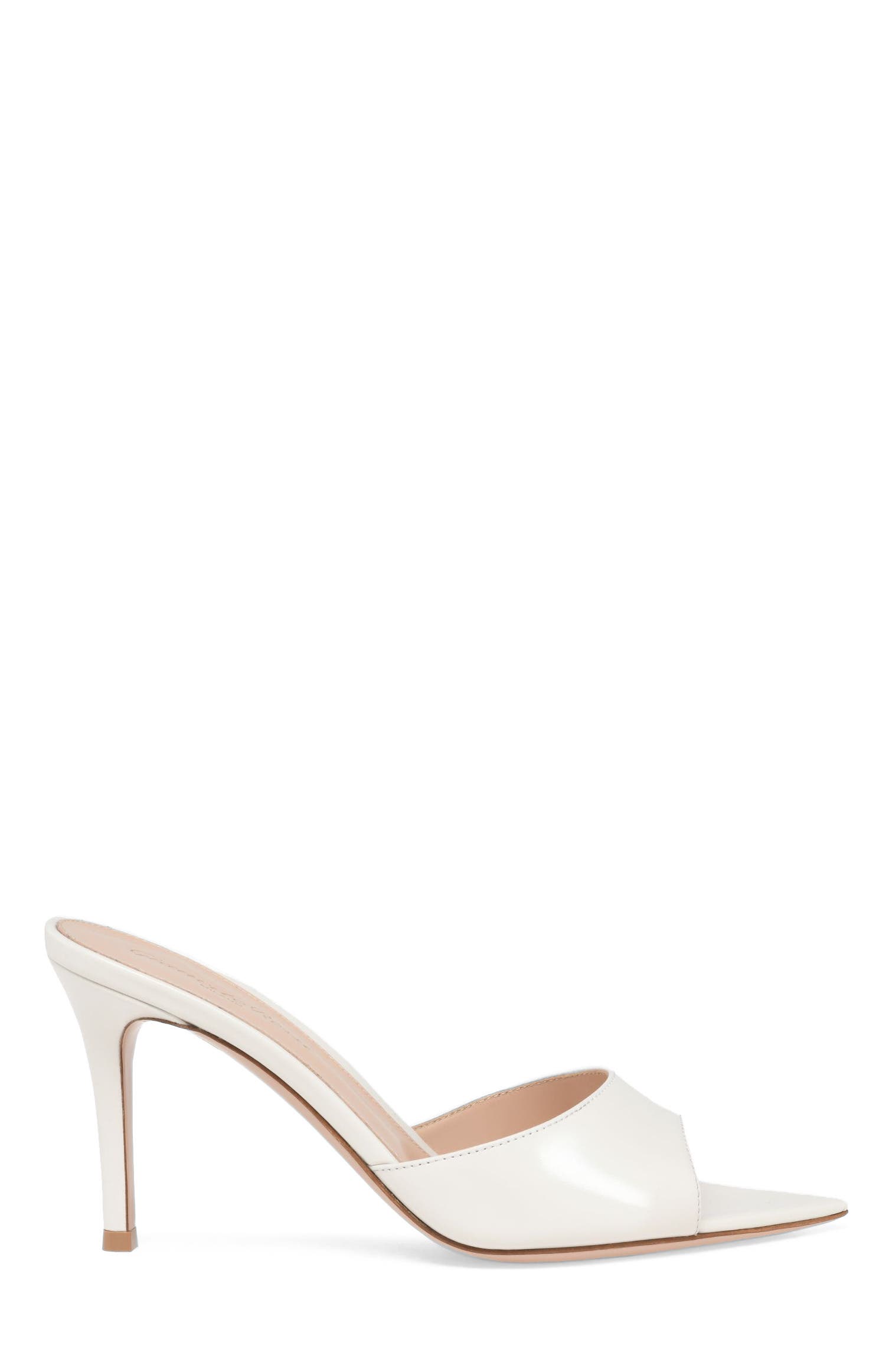 Elle 85 Mule, Main, color, WHITE NAPPA