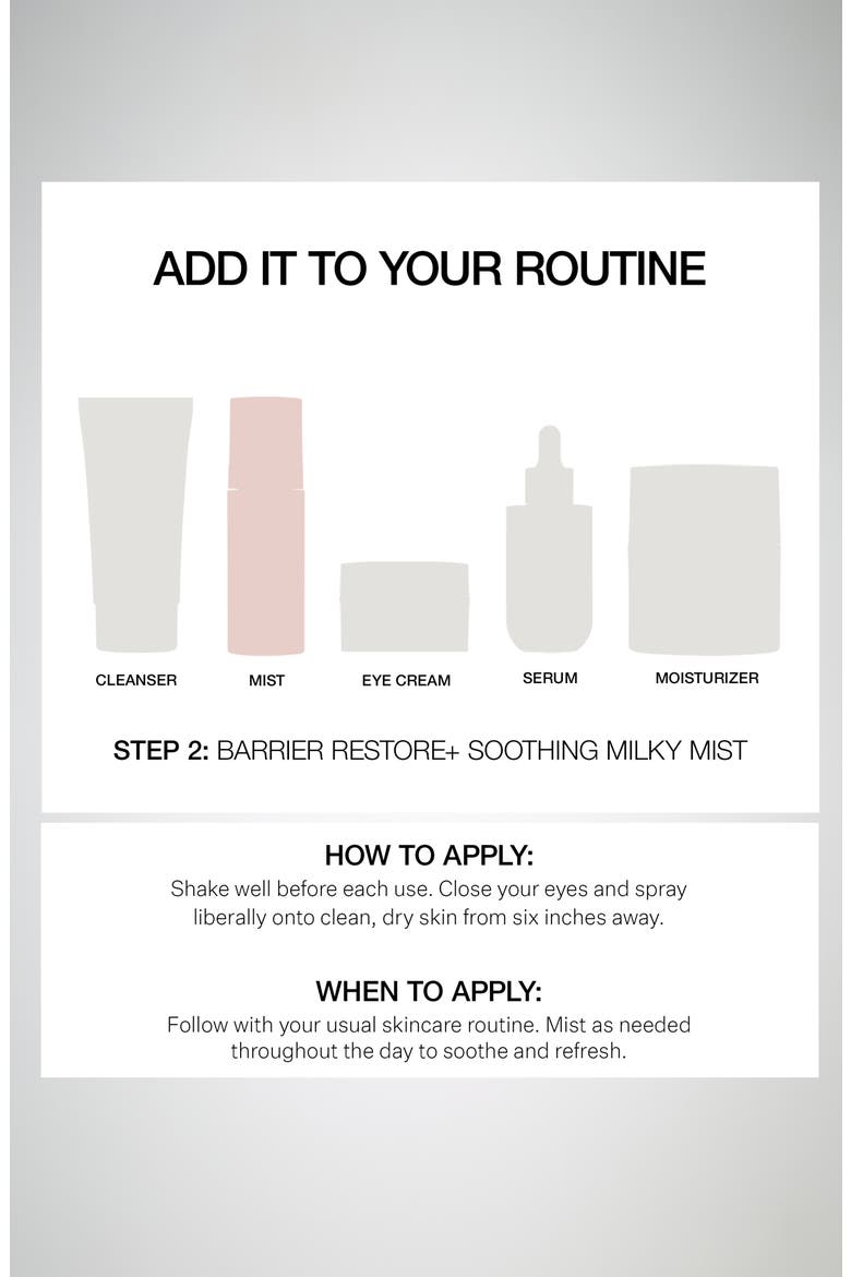Barrier Restore+ Soothing Milk Mist, Alternate, color, NO COLOR