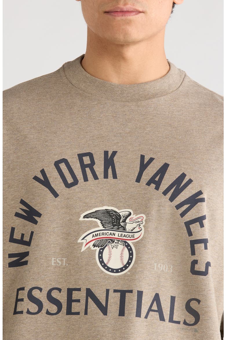 x MLB Yankees American League Cotton Graphic T-Shirt, Alternate, color, HOMESTEAD HEATHER