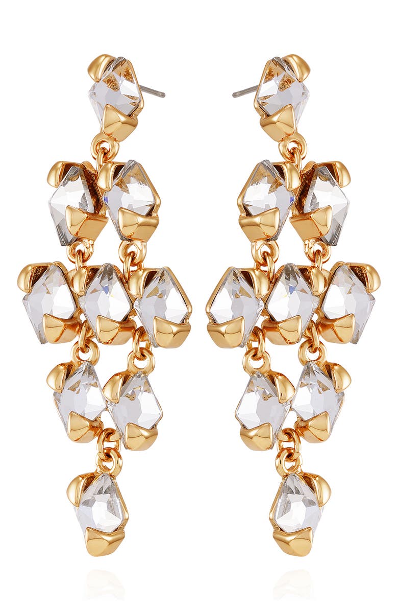 Vince Camuto Crystal Kite Drop Earrings, Alternate, color,