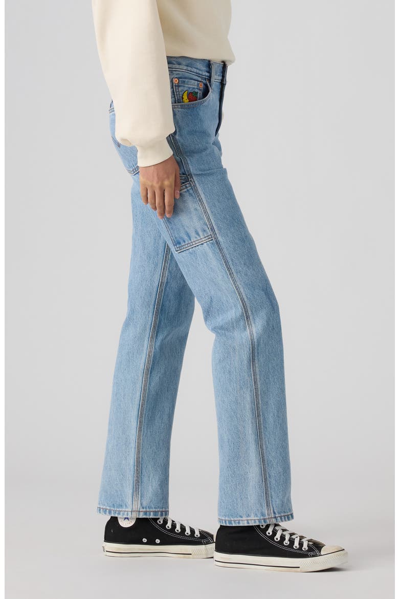 Straight Leg Jeans, Alternate, color, X SHFU LIGHT STONE