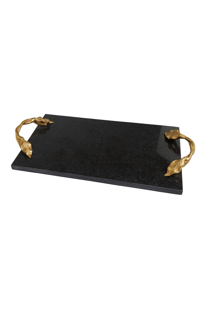 Ornate Marble Tray, Alternate, color, BLACK