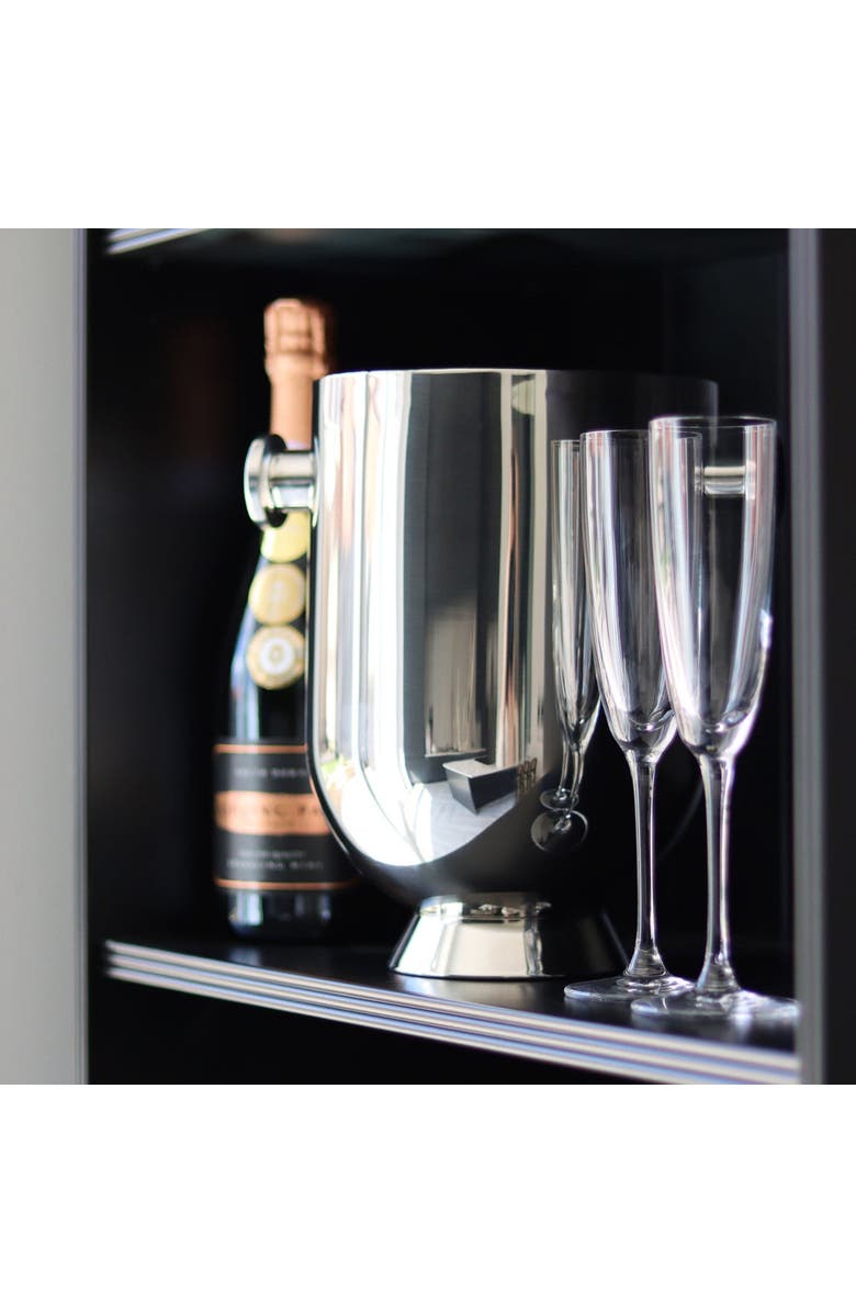 Nick Munro Trombone Champagne Bucket, Alternate, color, Silver