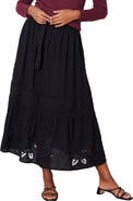 Paneros Clothing Stevie Lace Inset Embroidered Skirt
