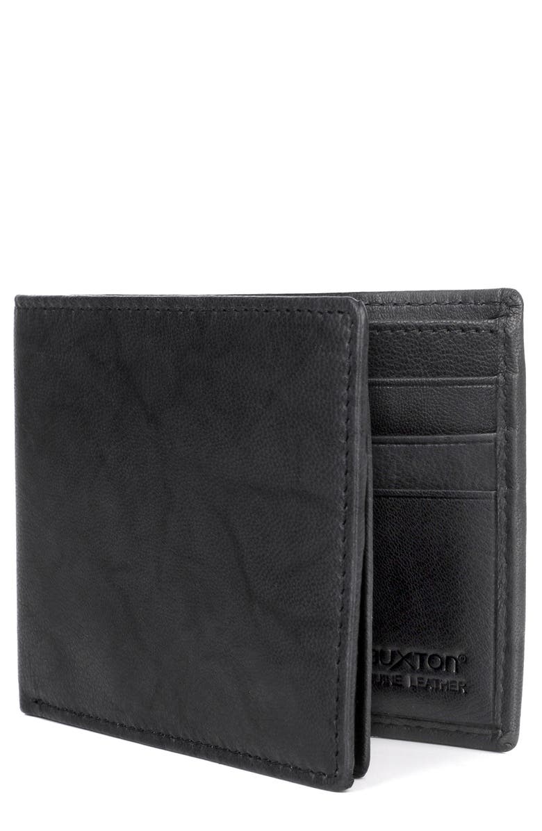 BUXTON Credit Card RFID Billfold Wallet, Alternate, color, Black