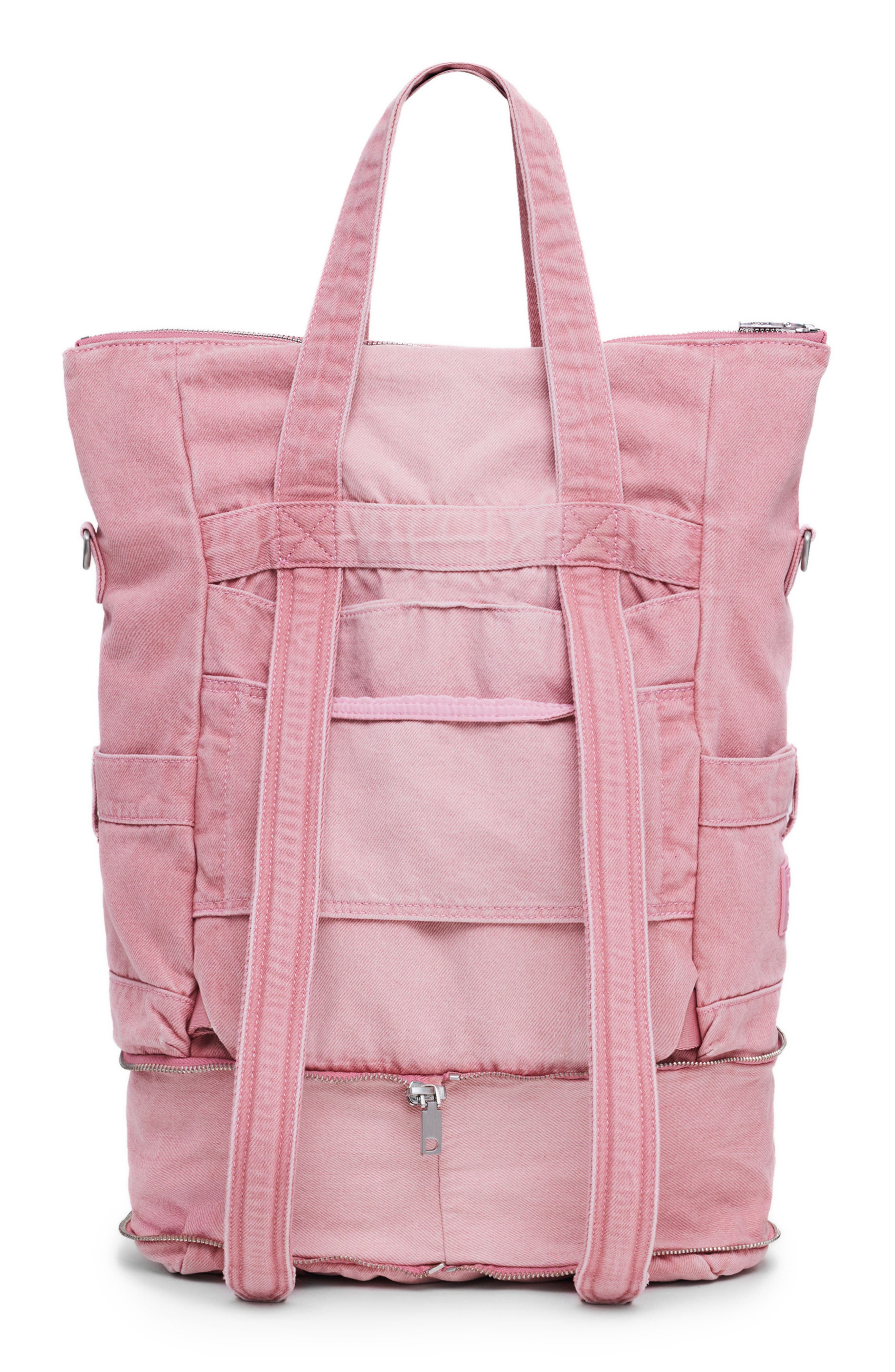 Desigual Convertible Canvas Backpack, Alternate, color, Pink