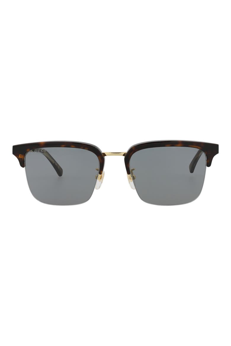 53mm Square Sunglasses, Main, color, HAVANA GOLD GREY