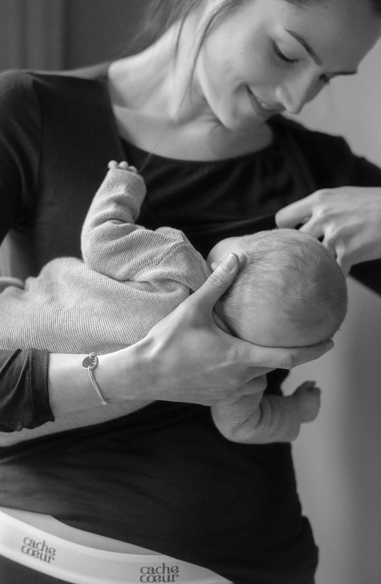 Cache Coeur Life Maternity and nursing T-shirt, Alternate, color, Black