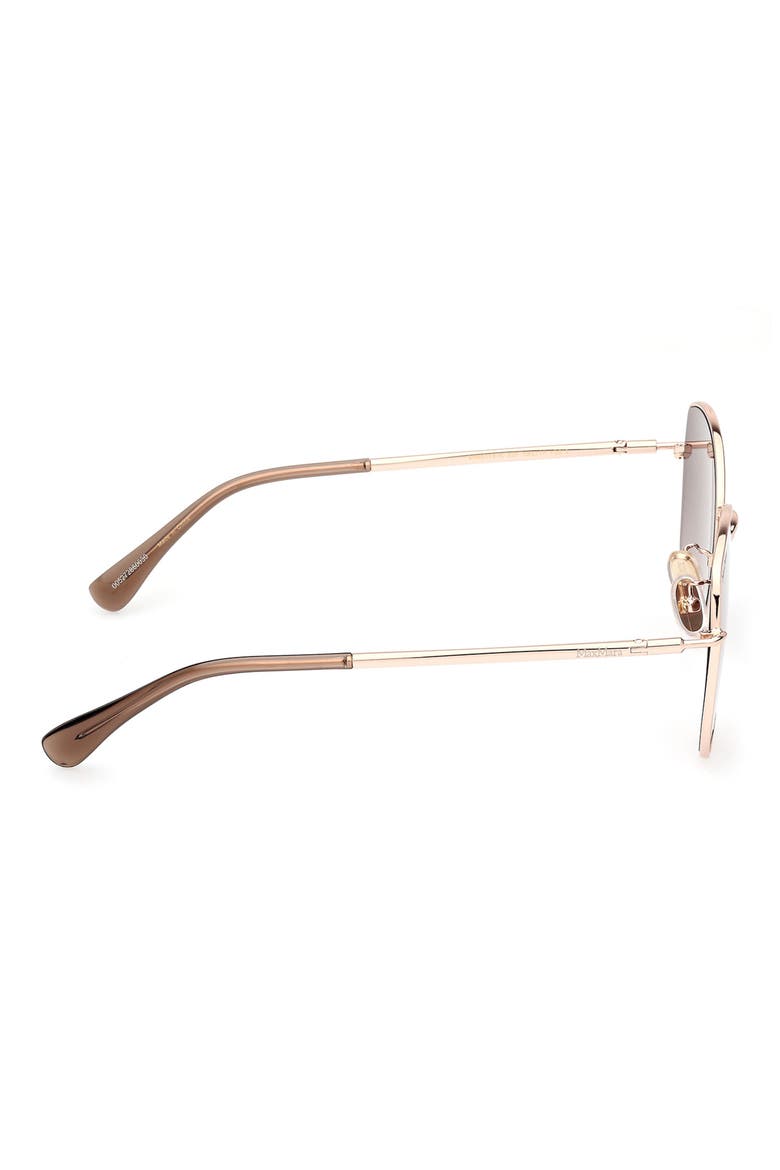 58mm Round Sunglasses, Alternate, color, GOLD / GRADIENT BROWN