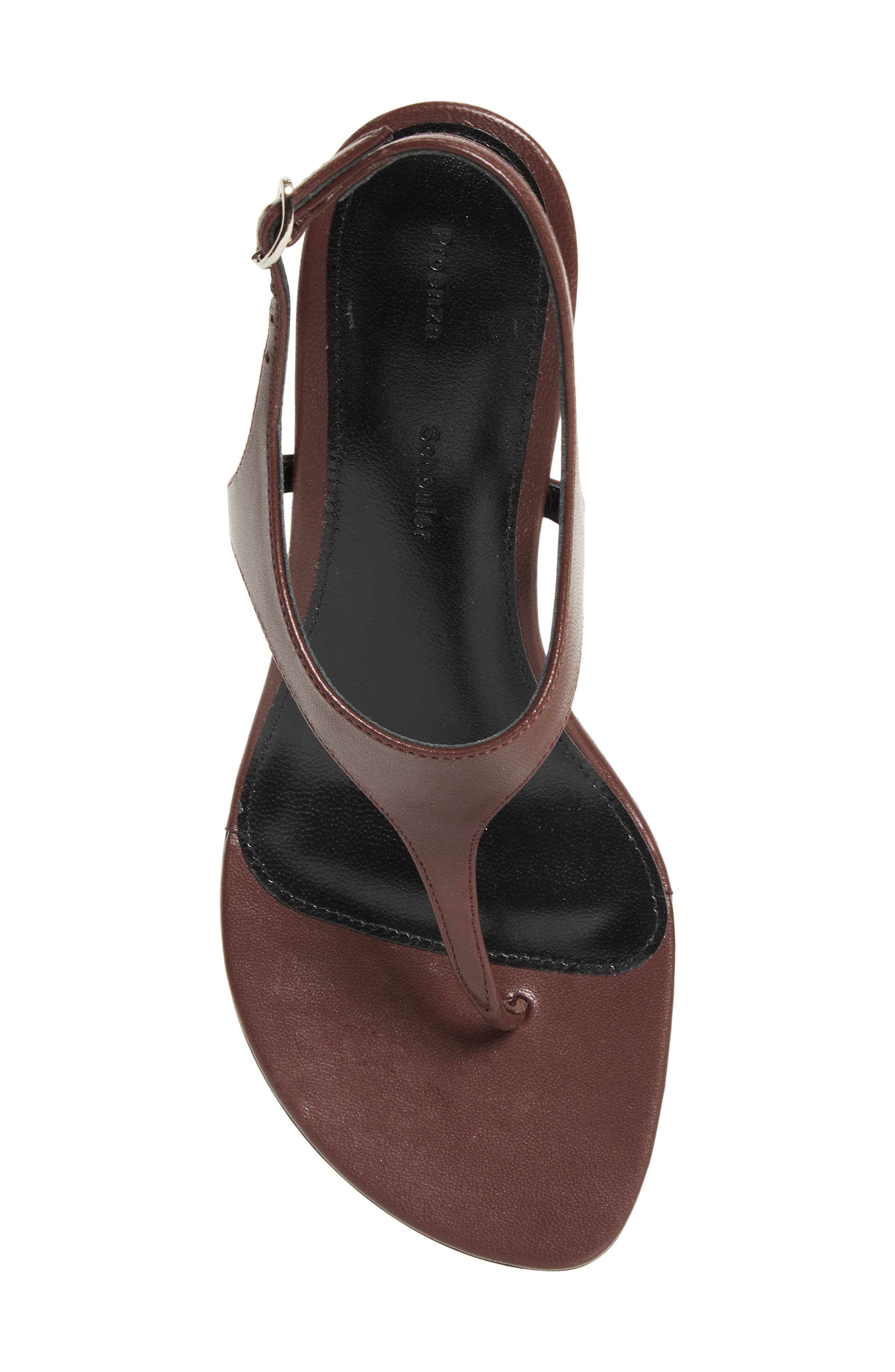 Proenza Schouler Tee Sandal, Alternate, color, Chocolate