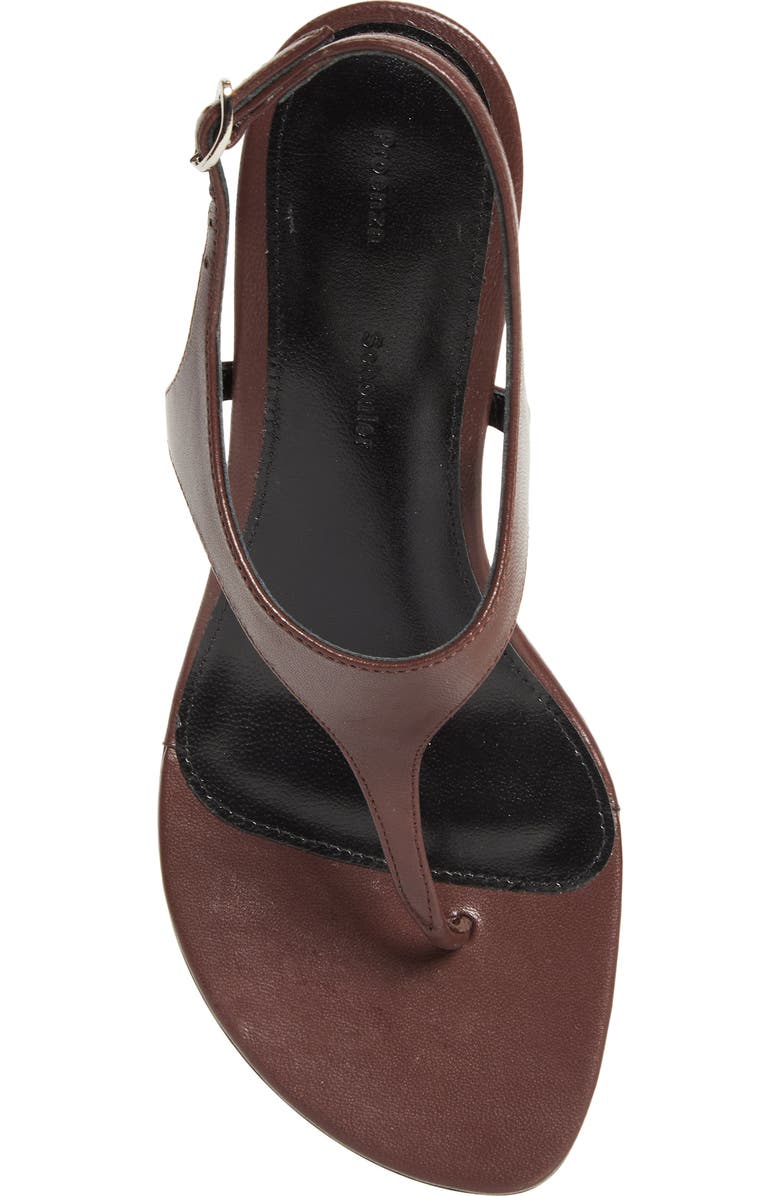 Proenza Schouler Tee Sandal, Alternate, color, Chocolate