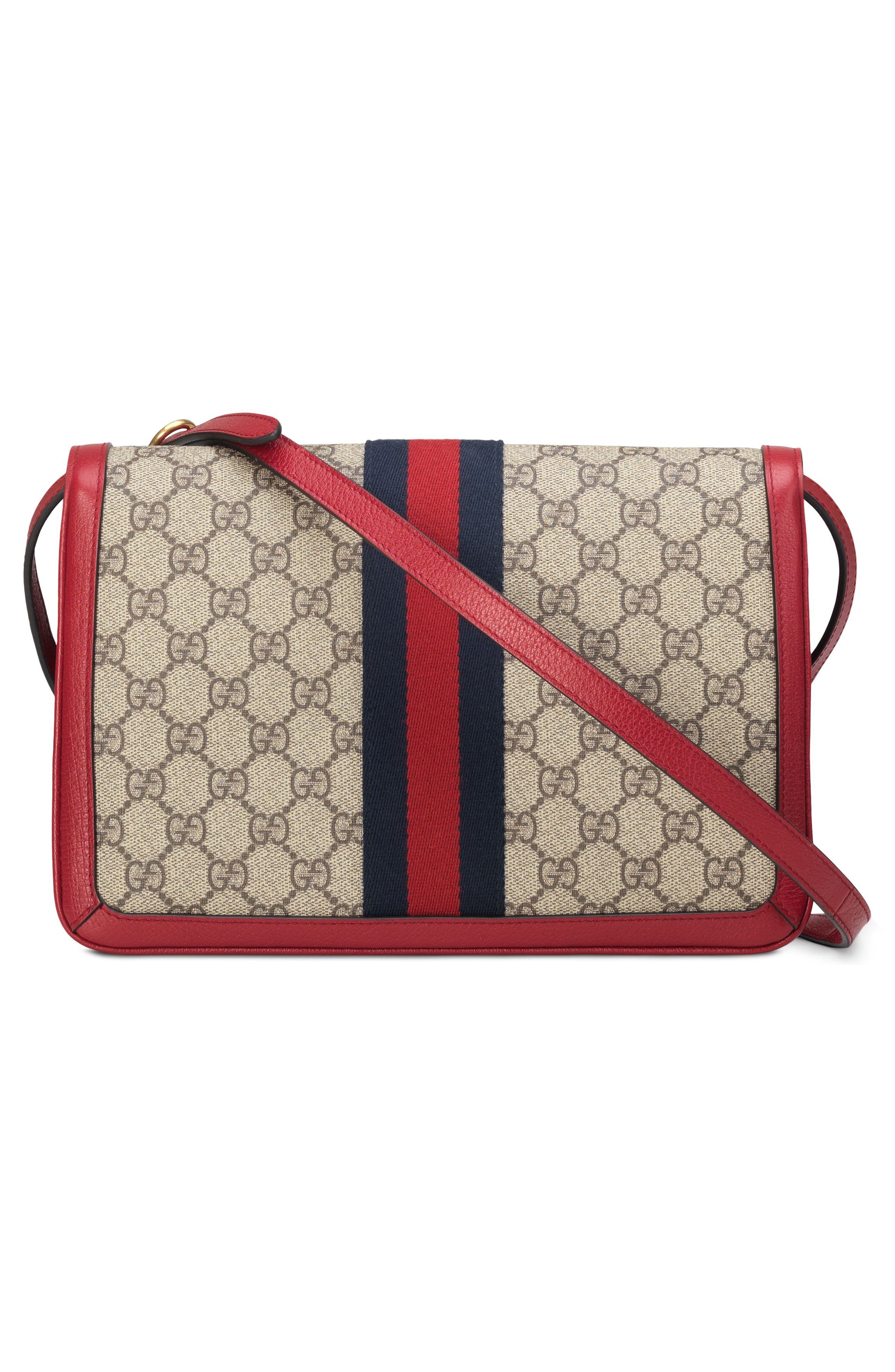 Gucci Queen Margaret GG Supreme Small Crossbody Bag, Alternate, color, 