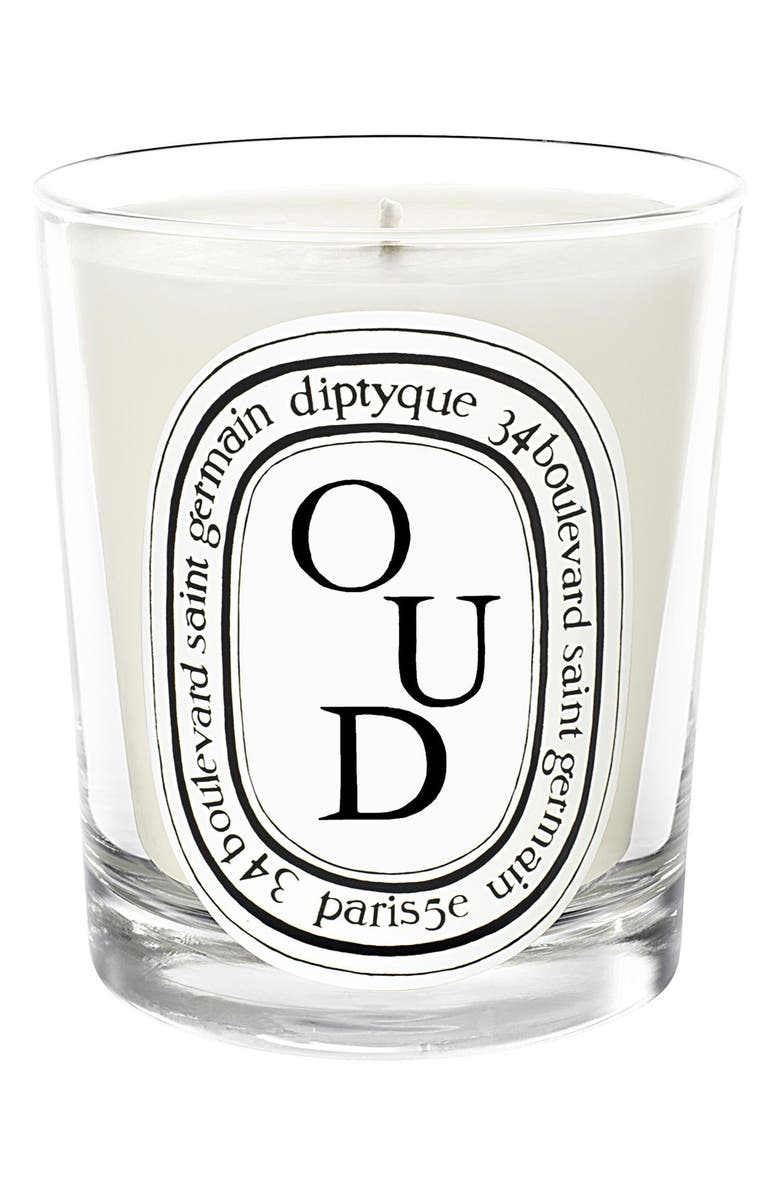 Diptyque Oud Scented Candle, Main, color, 