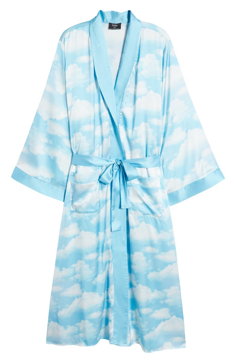 Dressed in Lala Tie Waist Satin Overlay, Alternate, color, 