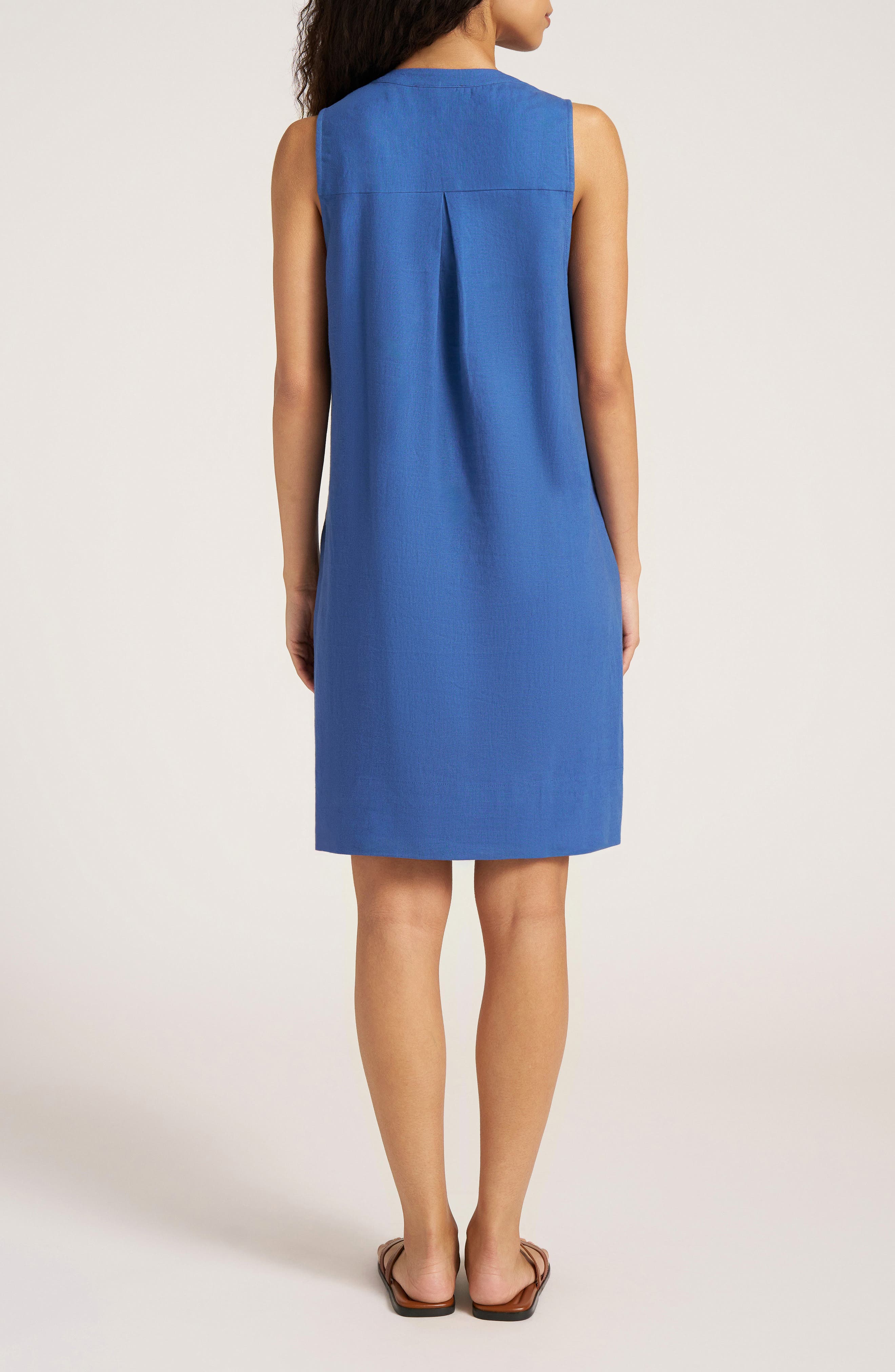 Helena Pleat Shift Dress - image 4