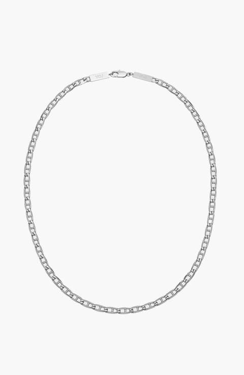 Figaro Cut Chain In Silver
