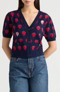 NVLT Mushroom Jacquard Cardigan