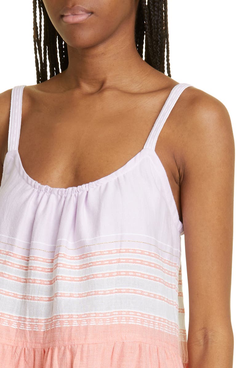 lemlem Eshal Cascade Tiered Cotton Sundress, Alternate, color,