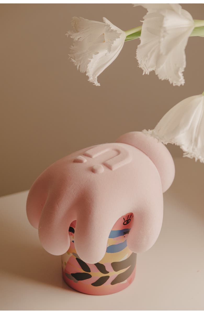 WEKUKU Hold on Tight Berry Scented Candle & Holder Gift Set, Alternate, color, Pink