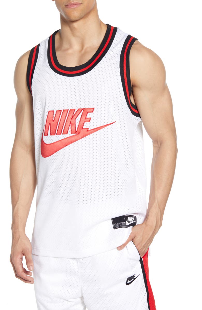 Nike NSW Logo Graphic Mesh Tank, Main, color, 