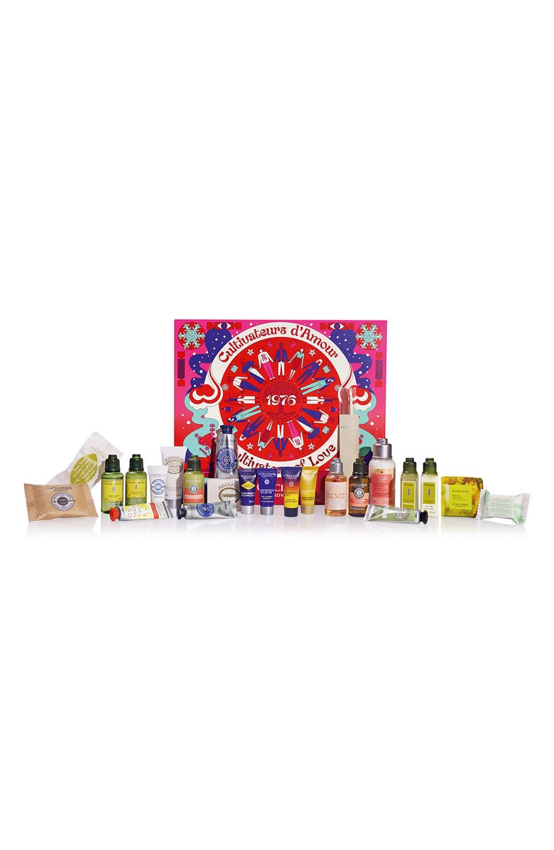L'Occitane Holiday Advent Calendar Gift Set $115 Value, Main, color,