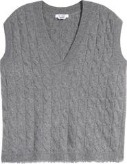 Re/Done Cable V-Neck Cashmere Sweater Vest