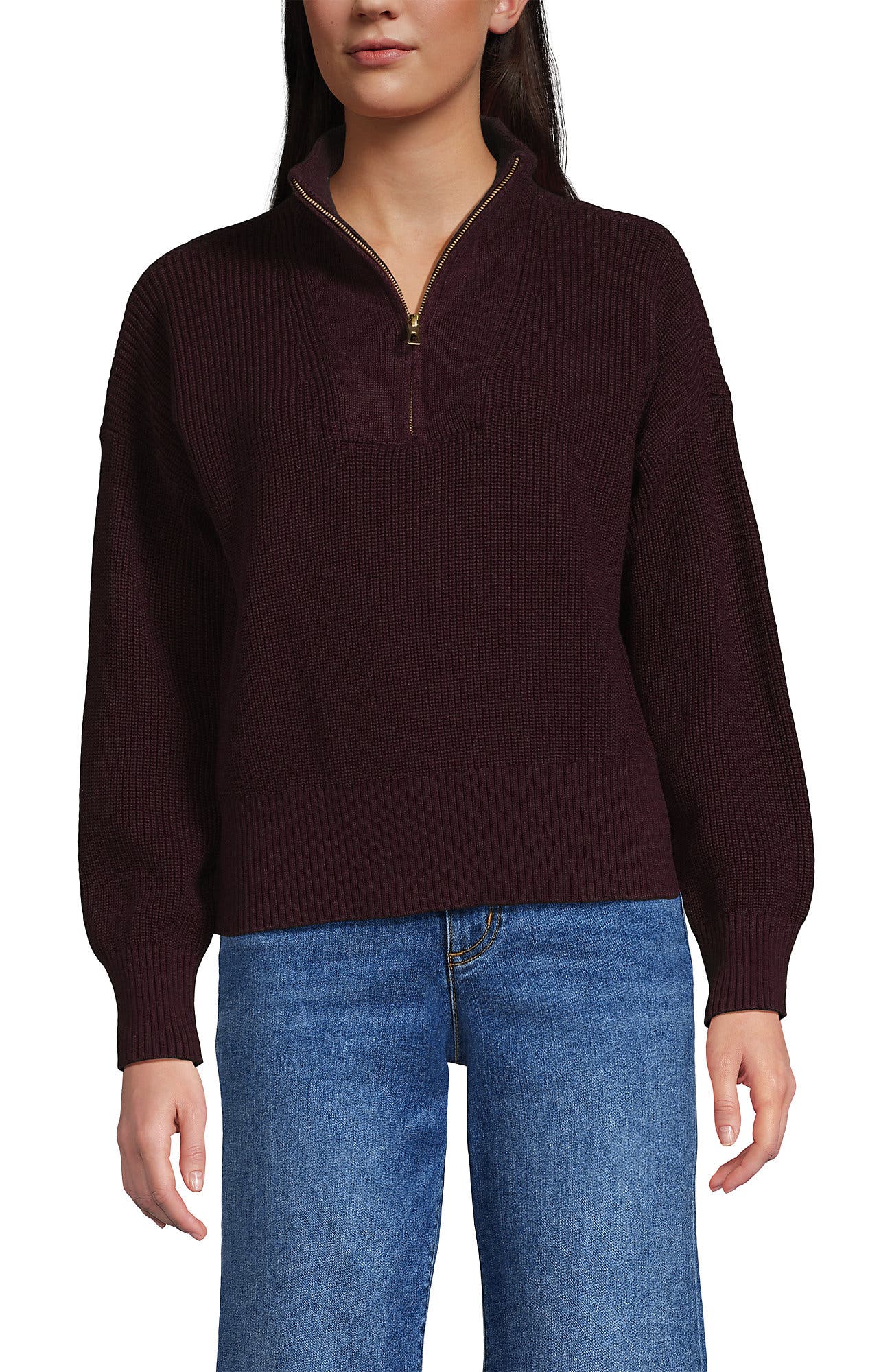 Drifter Shaker Wedge Quarter Zip Sweater - image 5