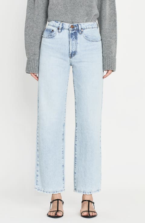 The Slouchy Straight Leg Jeans (Fizz Indigo)