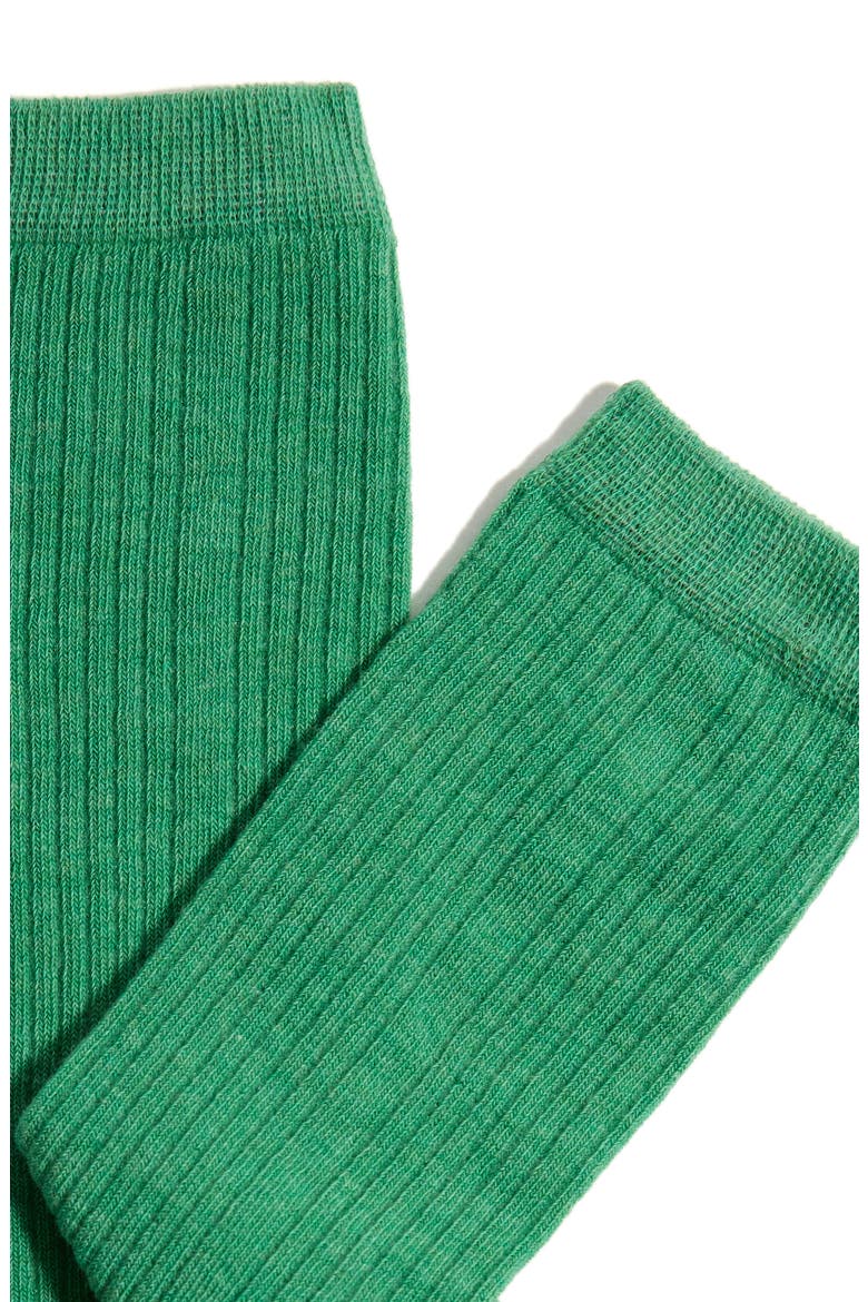 Cotton & Cashmere Blend Crew Socks, Alternate, color, FERN