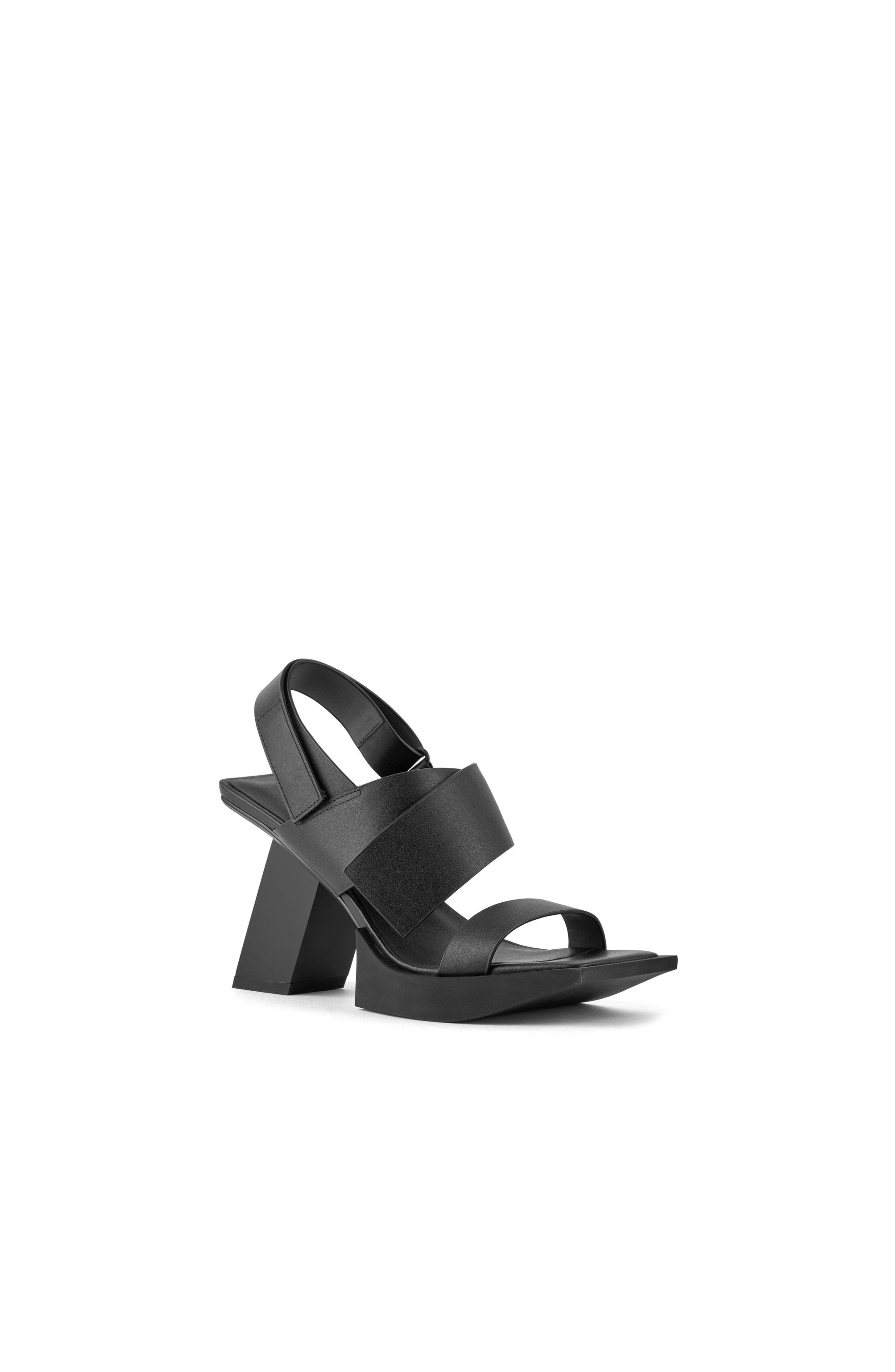 Construct Hi Sandals, Alternate, color, Black