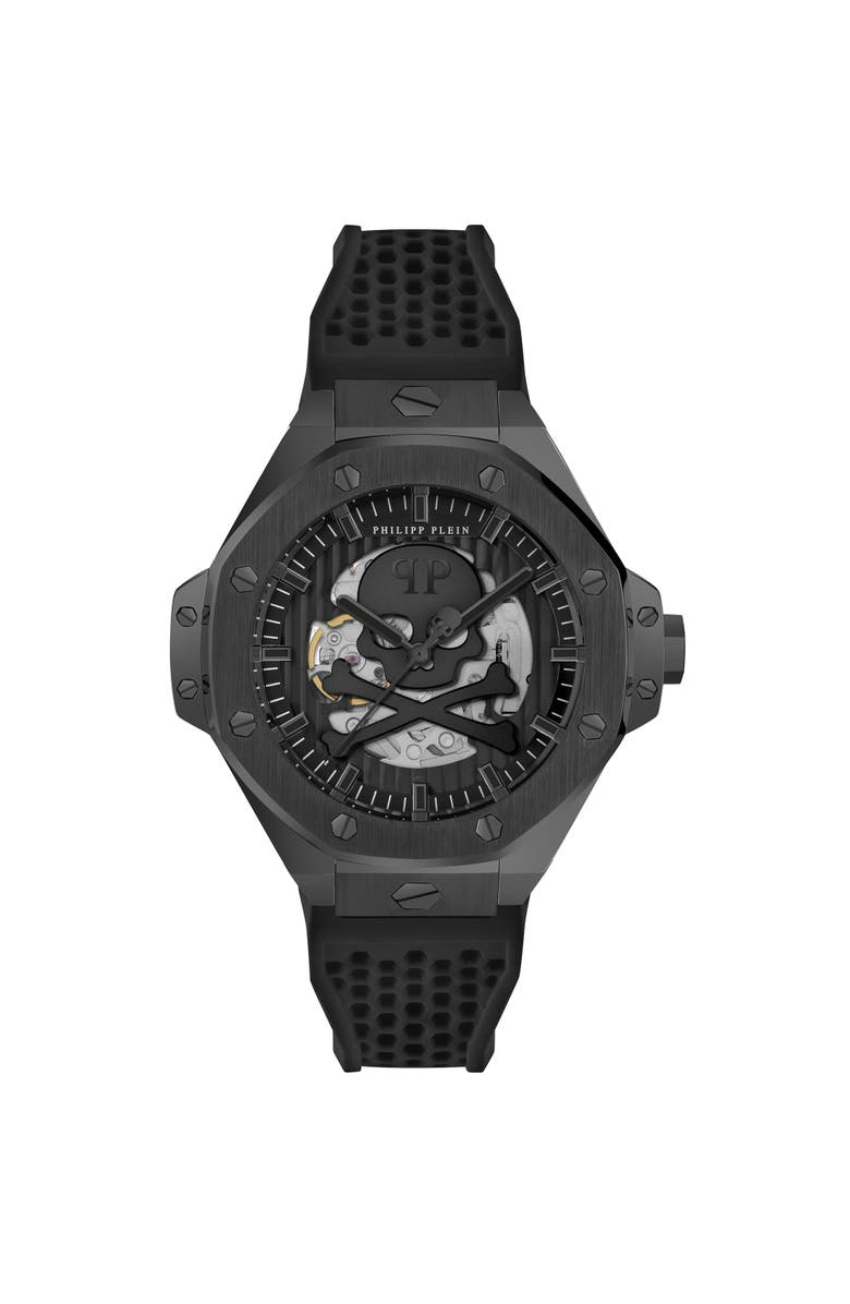 PHILIPP PLEIN $Keleton Royal Stainless Steel Watches Men, Main, color, Black/Black