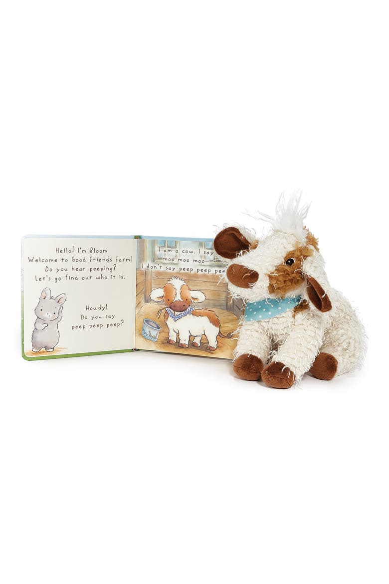 Moo Moo Cow's Board Book & Plush Cow Gift Set, Alternate, color, BROWN