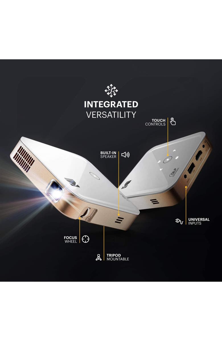 Kodak Luma 350 Smart Projector, Ultra HD Portable Pico Projector with Android 6.0, Bluetooth & More!, Alternate, color, White