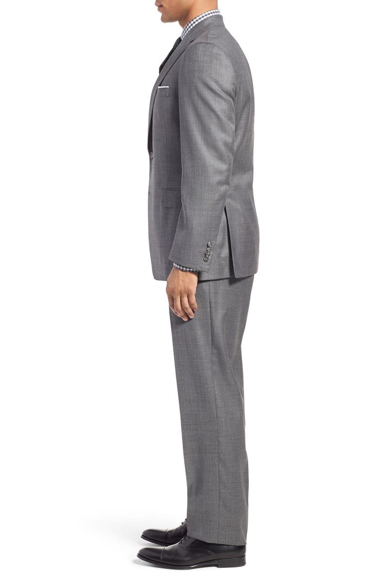 Samuelsohn Beckett Classic Fit Solid Wool Suit, Alternate, color,