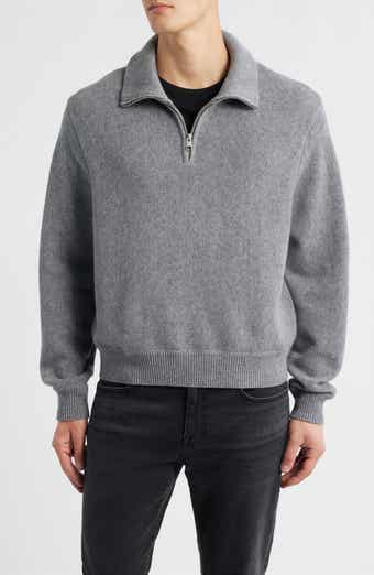 Half Zip Wool & Cotton Sweater