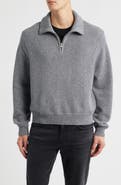 FRAME Half Zip Wool & Cotton Sweater
