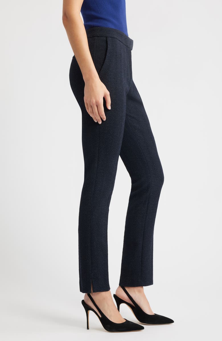 BOSS Tapria Tweed Pants, Alternate, color, Sky Captain Herringbone