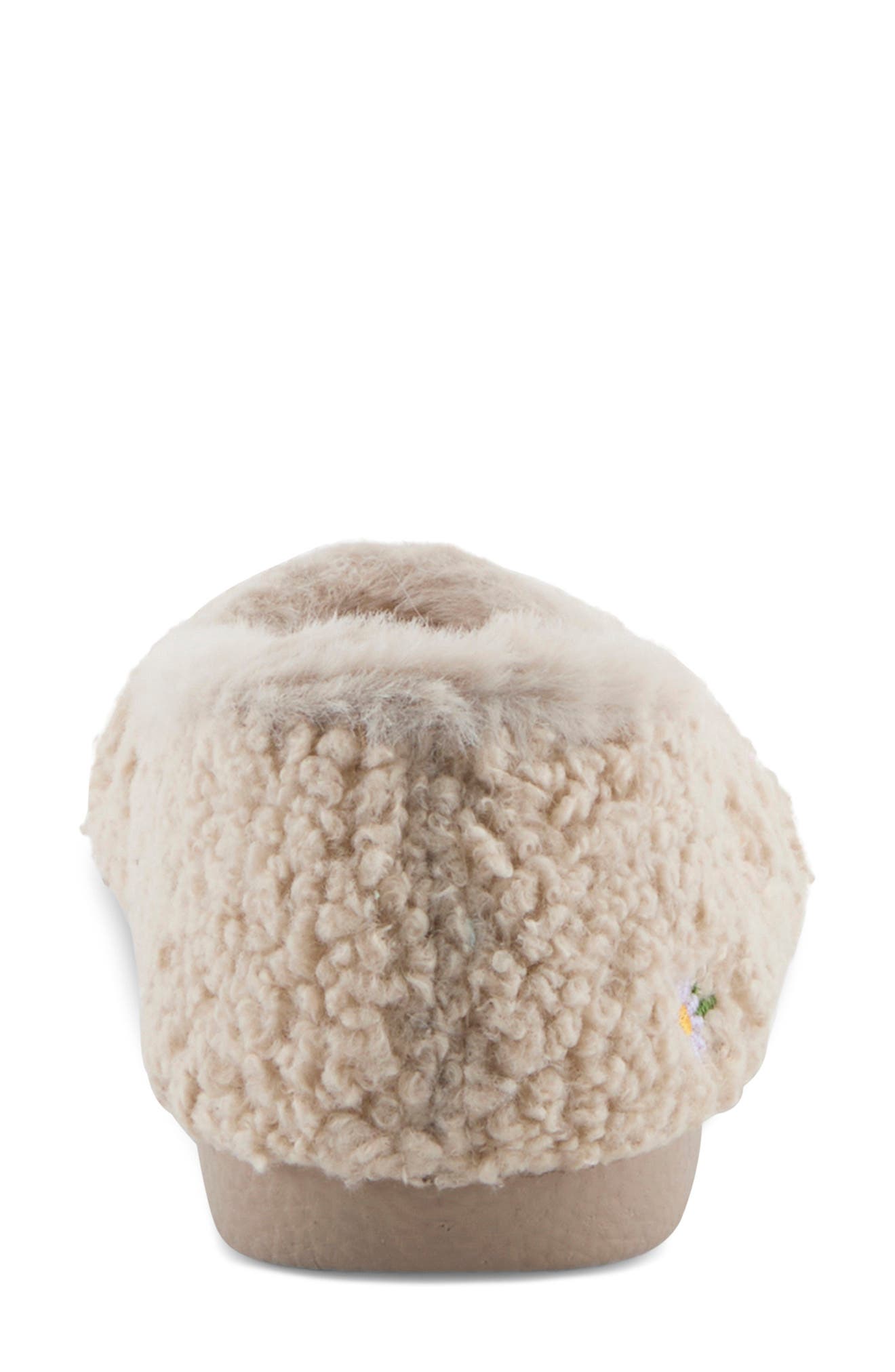Fleece Ballet Slipper, Alternate, color, BEIGE MULTI