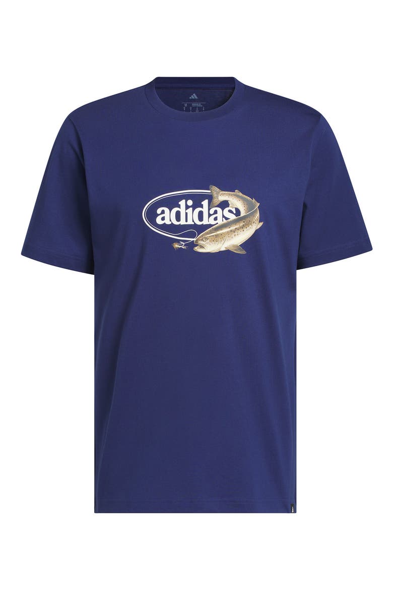 Fish Sportsman Graphic T-Shirt, Alternate, color, DARK BLUE