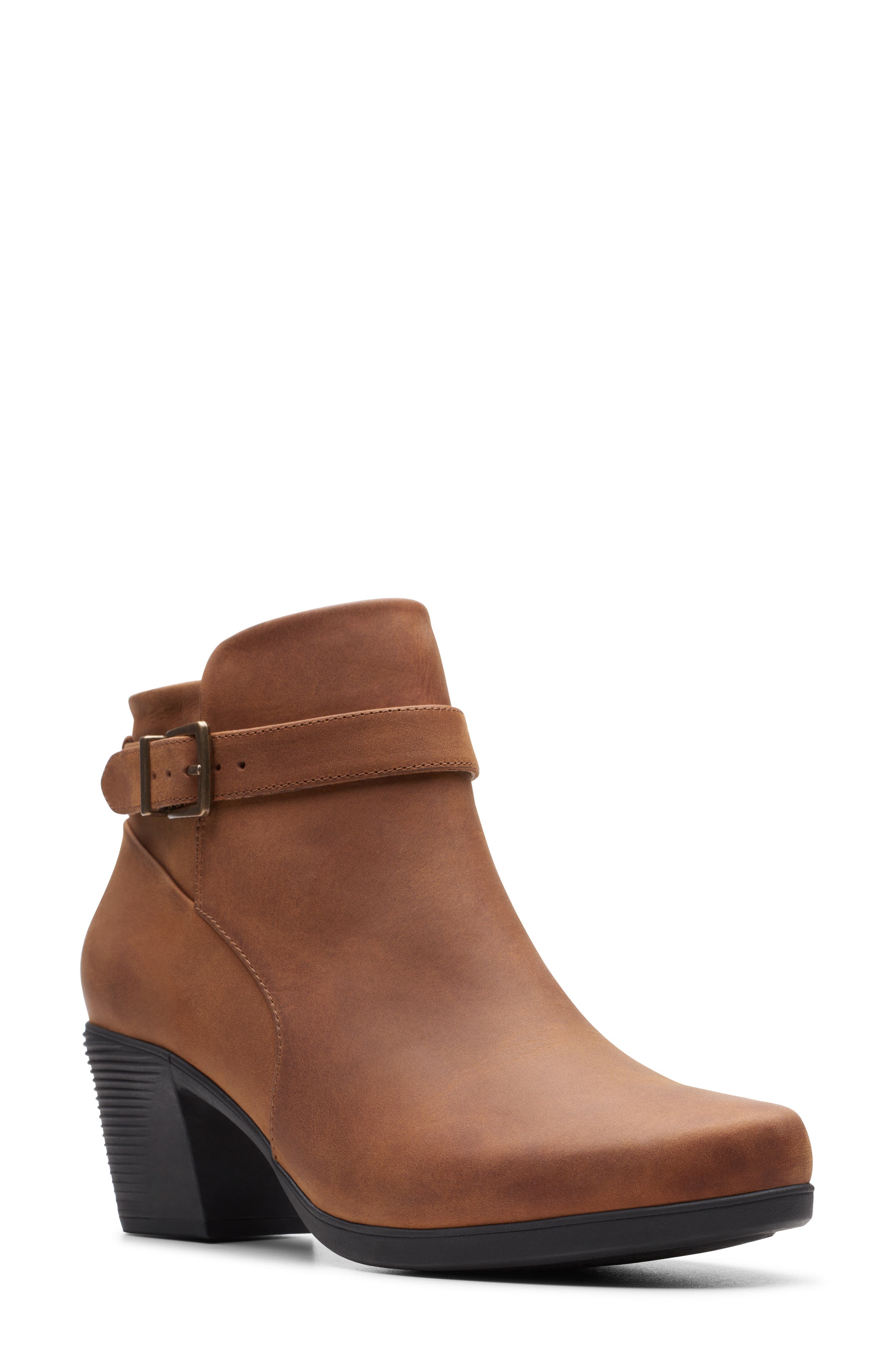 Un Lindel Bootie, Main, color, DARK TAN OILY LEATHER