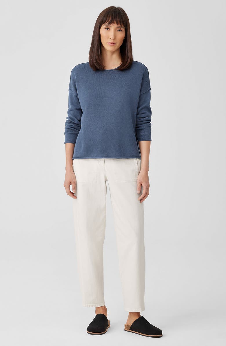 Eileen Fisher Boxy Crewneck Pullover, Alternate, color, 