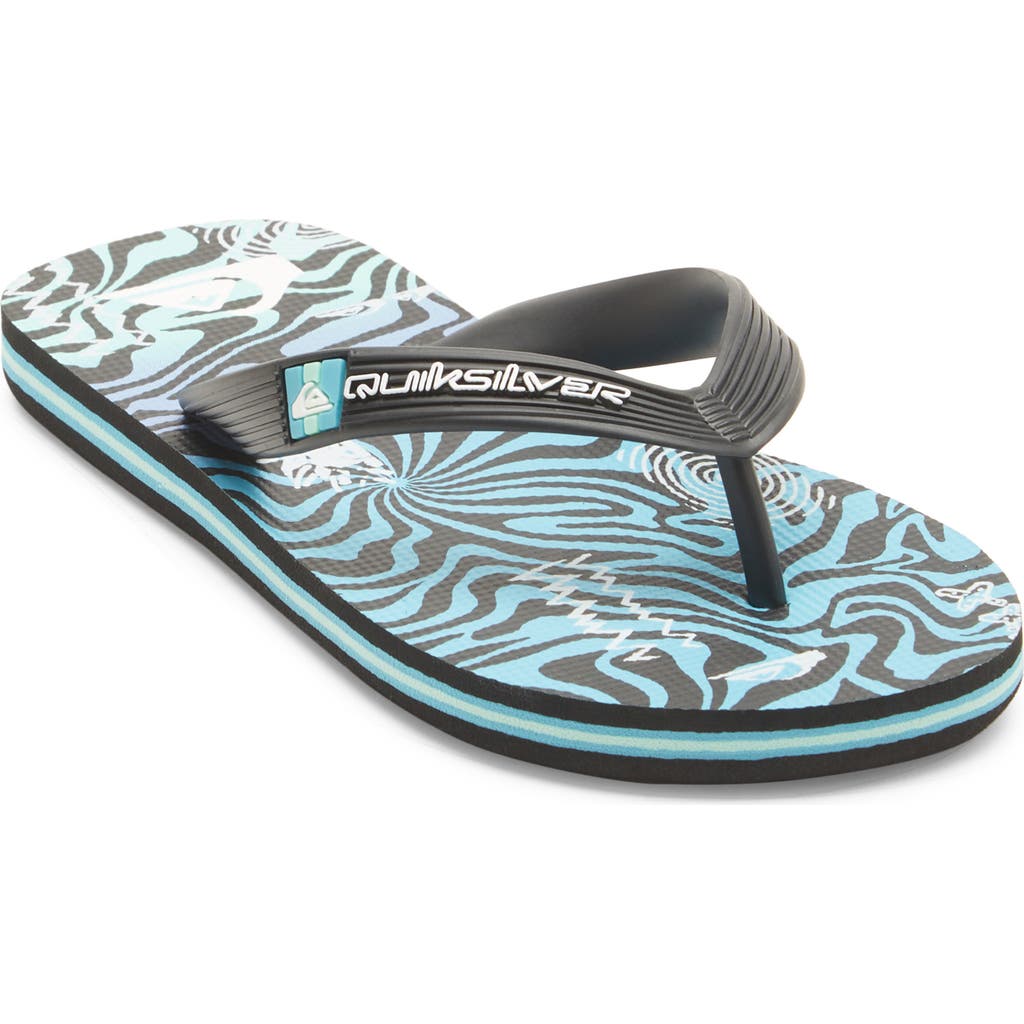 Quiksilver Kids' Molokai Art Ii Flip Flop In Blue