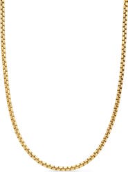 David Yurman Men's 18K Yellow Gold Box Chain Necklace, 3.4mm