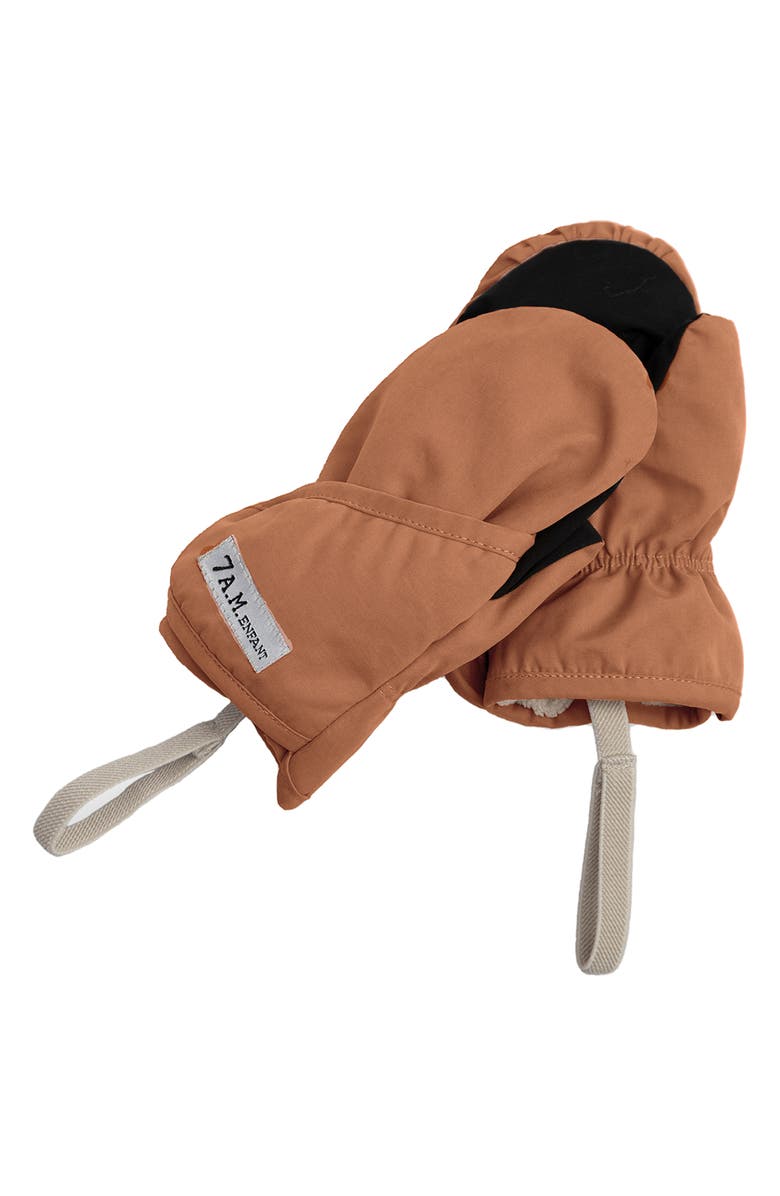 7 A.M. Enfant Fleece Lined Mittens, Main, color, Spice